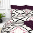 Christie 100% Cotton Striped Satin 220 TC King size Bed Linen Set with 4 Pillow Covers -1