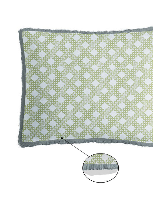 Asher Kingsize Bedsheet With 2 Lace Trim Pillow Cover -11A