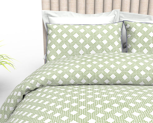 Asher Kingsize Bedsheet With 2 Lace Trim Pillow Cover -11A