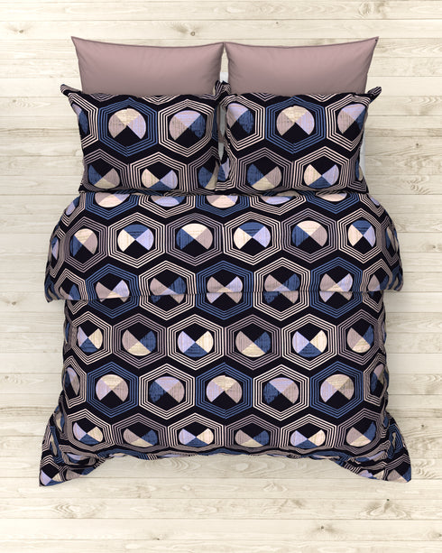 COCO KING 100% COTTON 160 TC KINGSIZE BEDSHEET WITH 2 PILLOW COVERS-12B