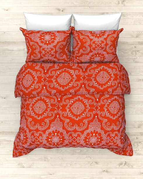 COCO KING 100% COTTON 160 TC KINGSIZE BEDSHEET WITH 2 PILLOW COVERS-1B