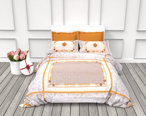 IVY LIVING 100% COTTON SATIN 250 TC 3 PIECE KINGSIZE BED LINEN SET -28A