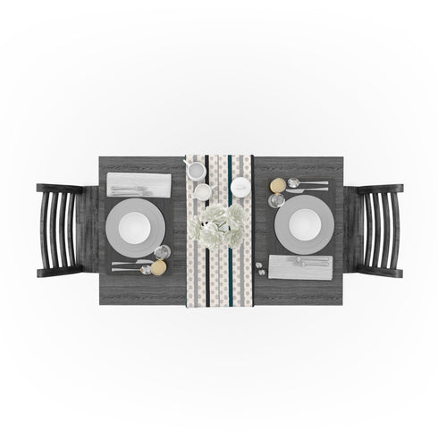 Harper 100% Organic Cotton Satin Table Runner - 1