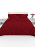 Blanc Dark Solid Color 100% Cotton Striped Satin 220 TC 3 Piece Bedding Set