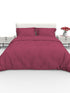 Blanc Dark Solid Color 100% Cotton Striped Satin 220 TC 3 Piece Bedding Set