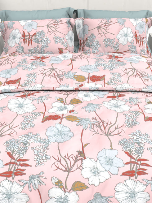 Carmel 100% Cotton Satin Double Size Bedsheet with 2 Pillow Covers - Extra Soft - 220 TC Satin Weave - 3