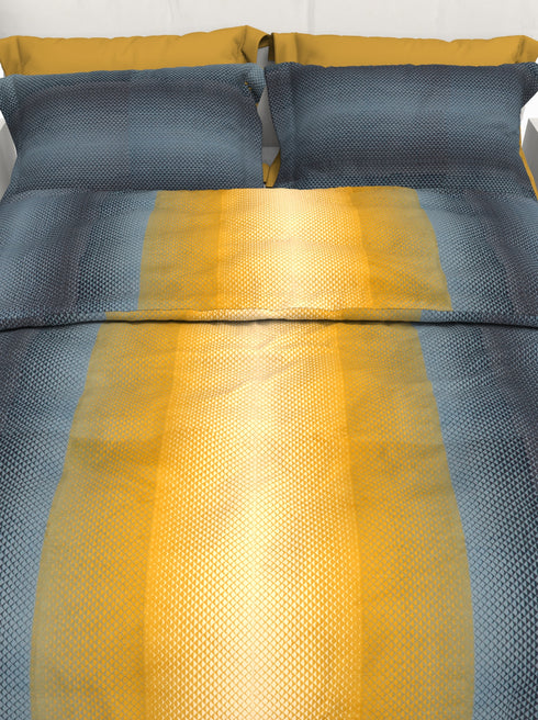 Carmel King 100% Cotton Satin King Size Bedsheet with 2 Pillow Covers - Extra Soft - 220 TC Satin Weave - 2