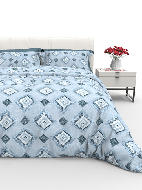 Carmel King 100% Cotton Satin King Size Bedsheet with 2 Pillow Covers - Extra Soft - 220 TC Satin Weave - 3