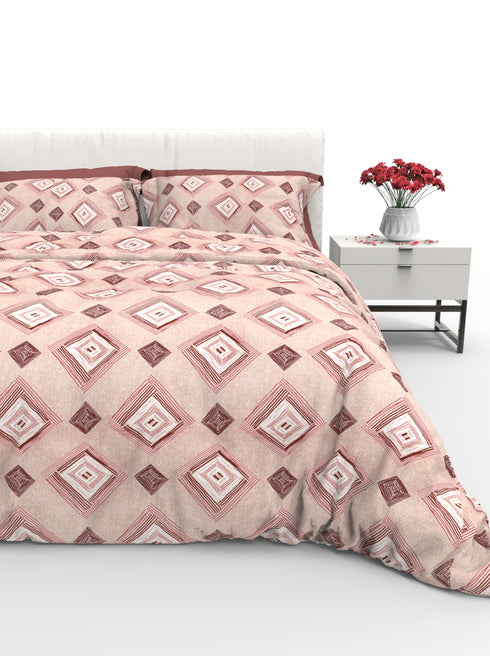 Carmel King 100% Cotton Satin King Size Bedsheet with 2 Pillow Covers - Extra Soft - 220 TC Satin Weave - 3