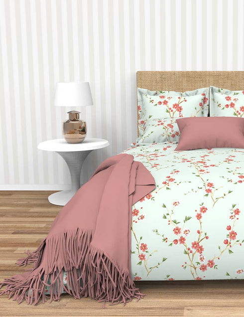 Tiffany King 100% Cotton Percale 220 TC 3 Piece Kingsize Bed Linen Set- 1