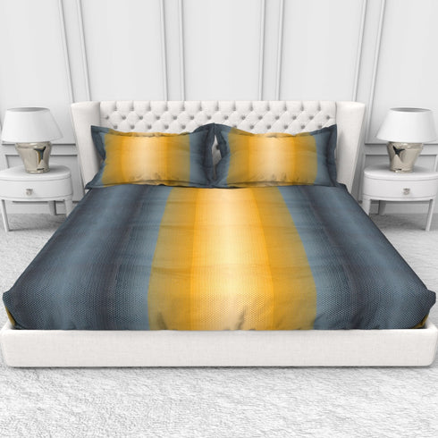 Carmel 100 % Cotton Satin 220 TC Fitted Sheet Set With 2 Pillow Cover - 2