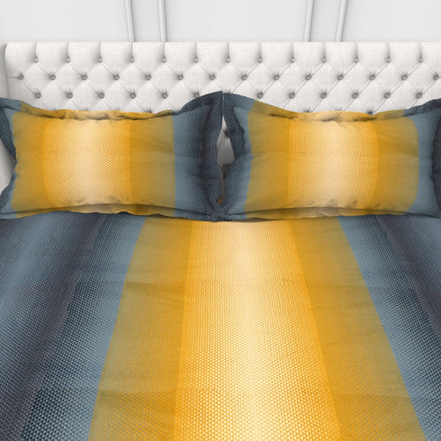 Carmel 100 % Cotton Satin 220 TC Fitted Sheet Set With 2 Pillow Cover - 2