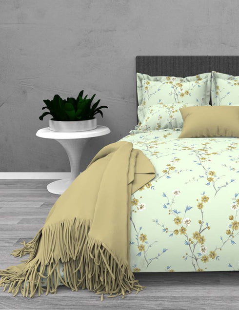 Tiffany King 100% Cotton Percale 220 TC 3 Piece Kingsize Bed Linen Set- 1