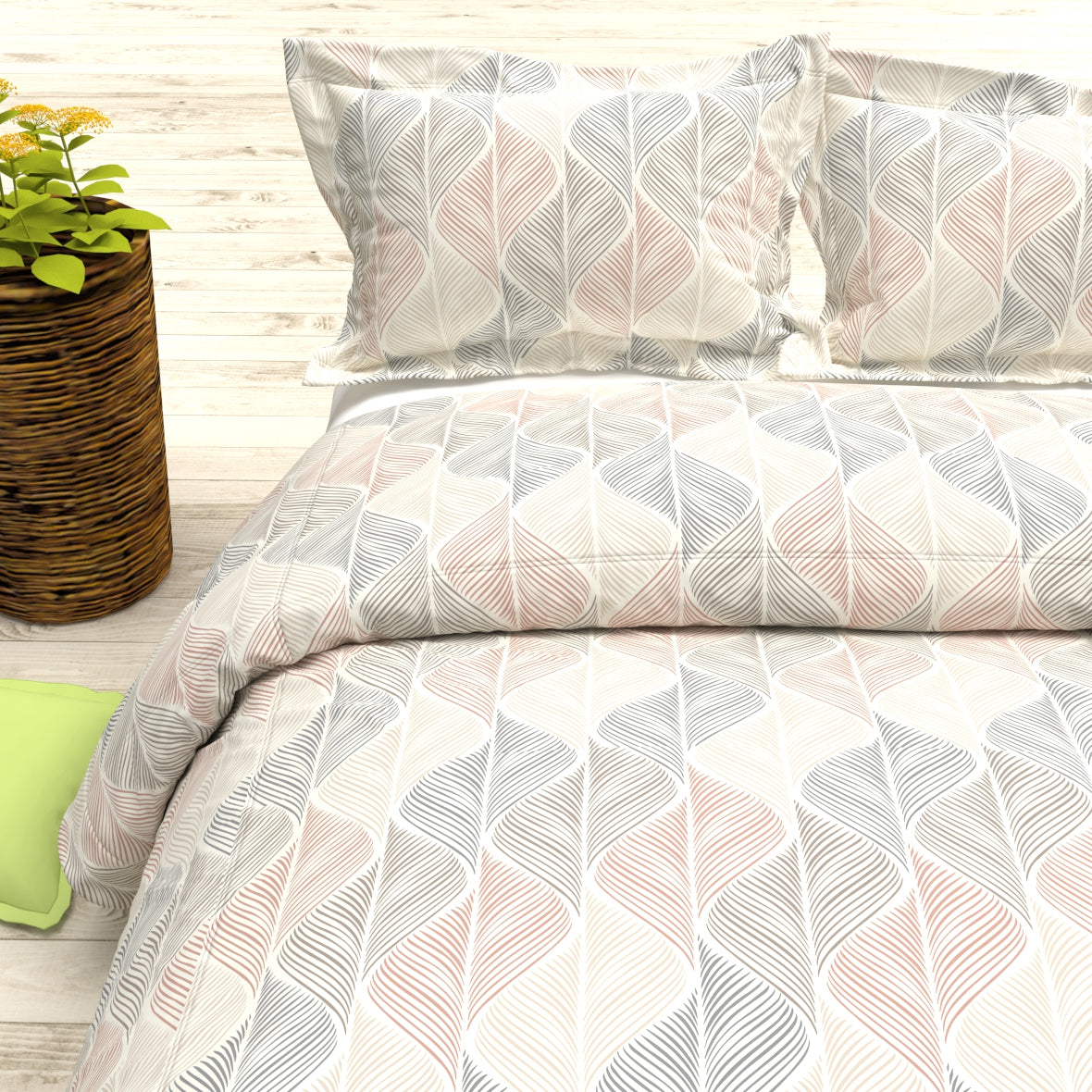 Cider King Size Micro-Cotton Sheet Set - Cream