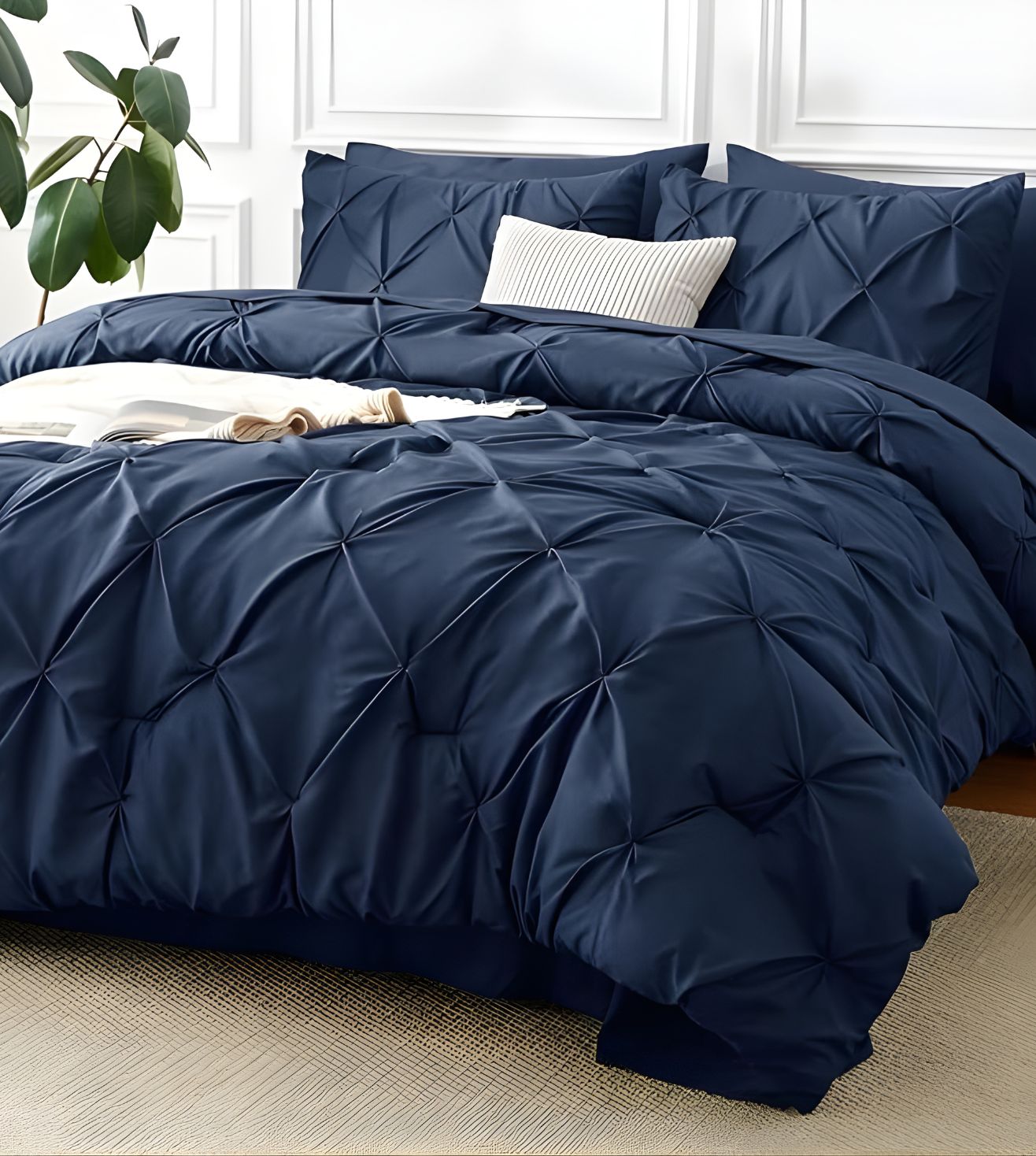 Marquis Pinch Pleat Comforter With Pillow Cover/s