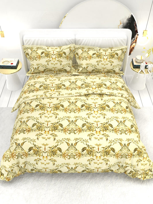 Georgia Double Size Satin Twill Bedsheet Set - Beige Brown