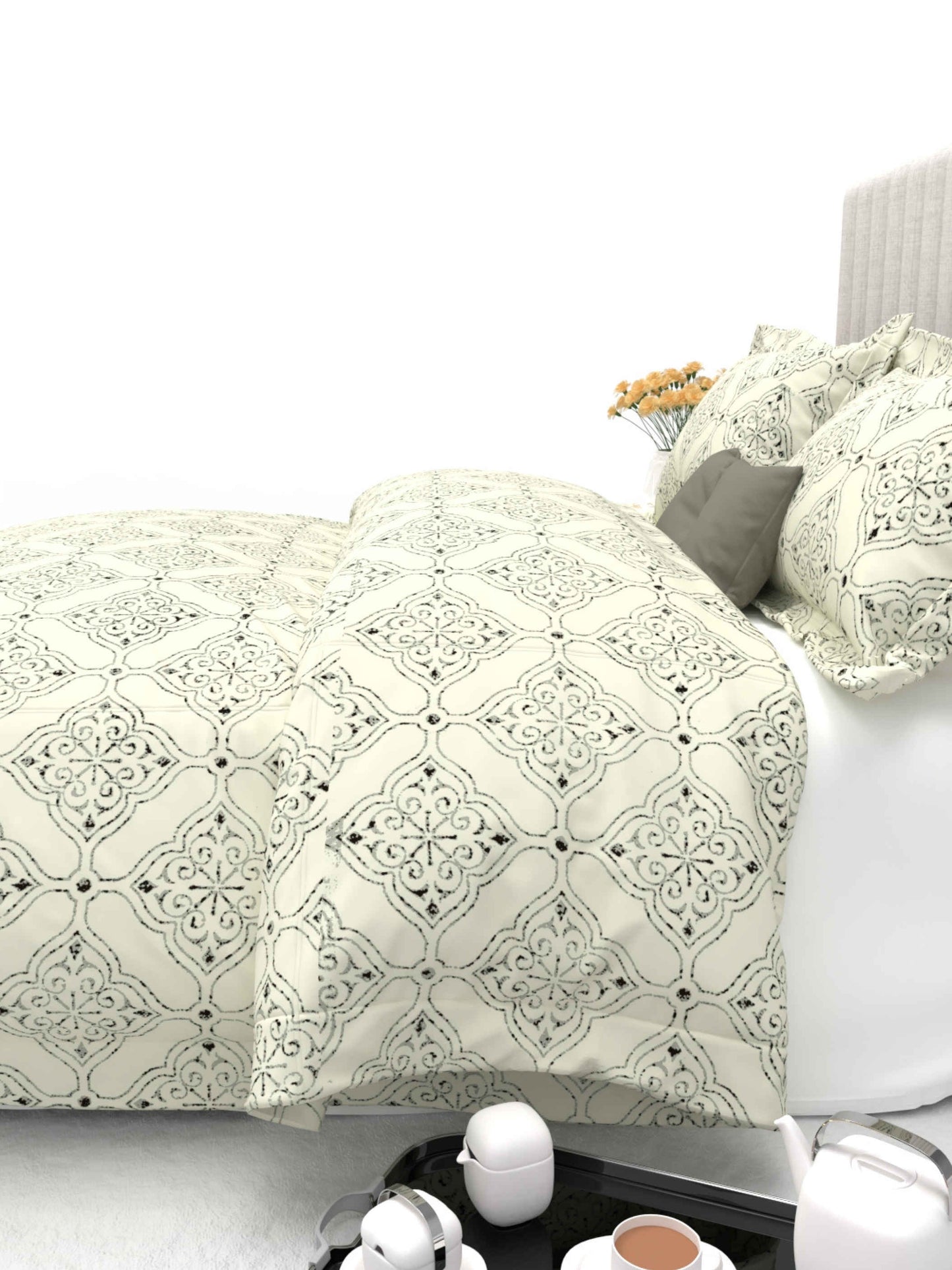 Primrose King Size 600TC Luxury Satin Bedsheet Set - [Insert Design Name]