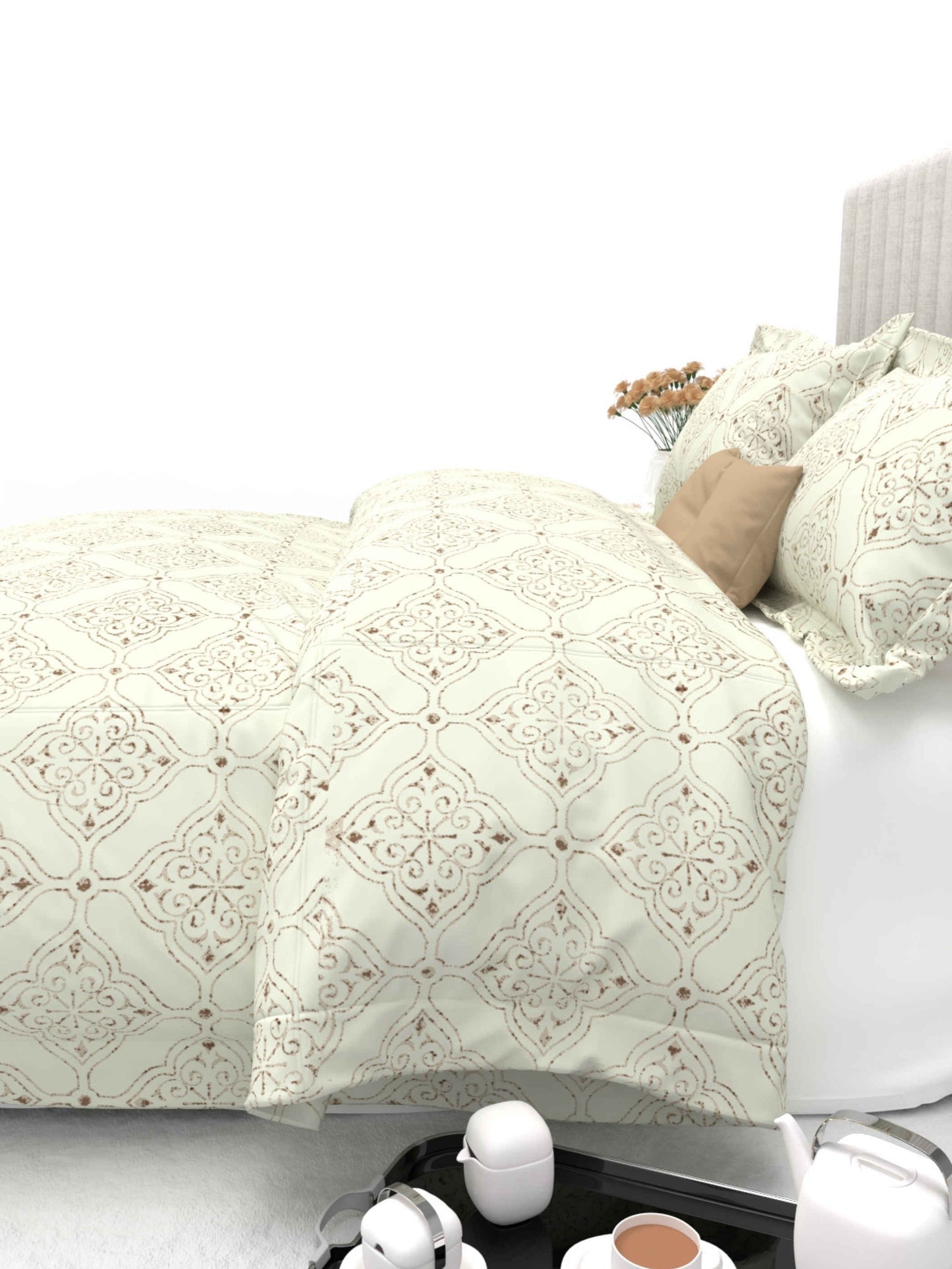 Primrose King Size 600TC Luxury Satin Bedsheet Set - [Insert Design Name]