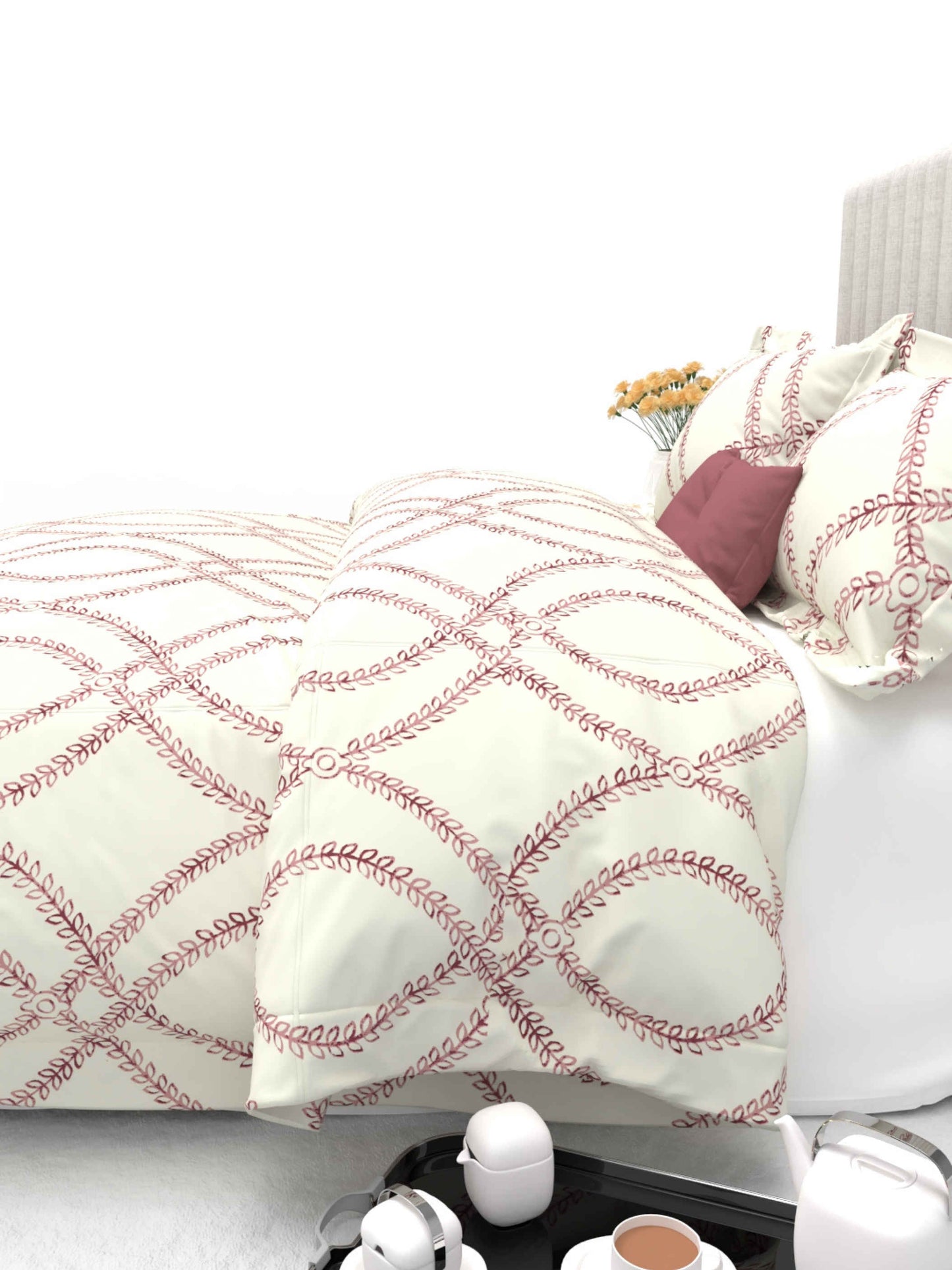 Primrose King Size 600TC Luxury Satin Bedsheet Set - [Insert Design Name]