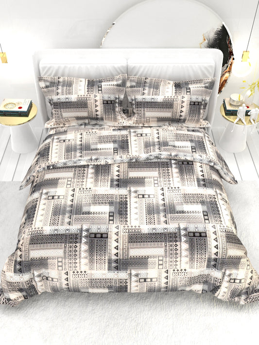 Georgia Double Size Satin Twill Bedsheet Set - Gray