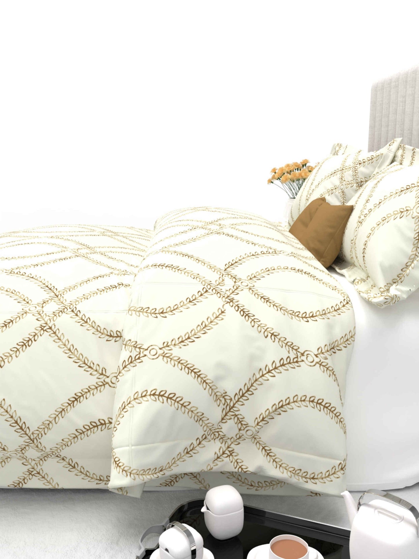 Primrose King Size 600TC Luxury Satin Bedsheet Set - [Insert Design Name]