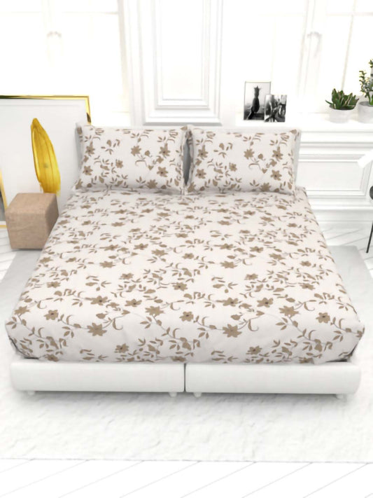 Cider King Size Micro-Cotton Sheet Set - Beige Brown