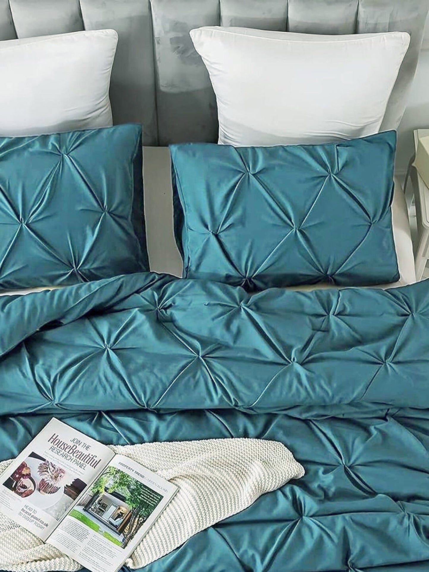 Marquis Pinch Pleat Comforter With Pillow Cover/s