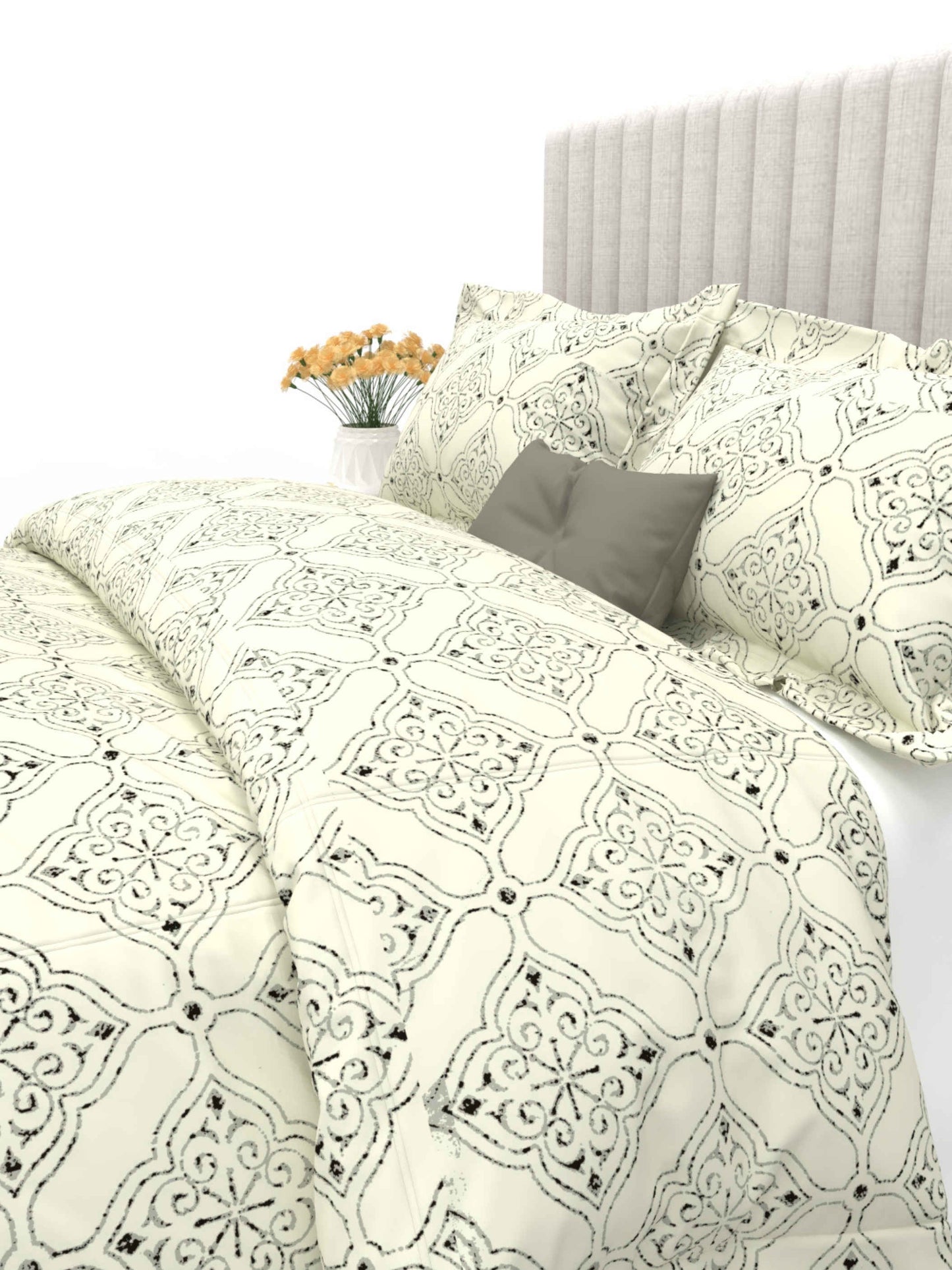 Primrose King Size 600TC Luxury Satin Bedsheet Set - [Insert Design Name]