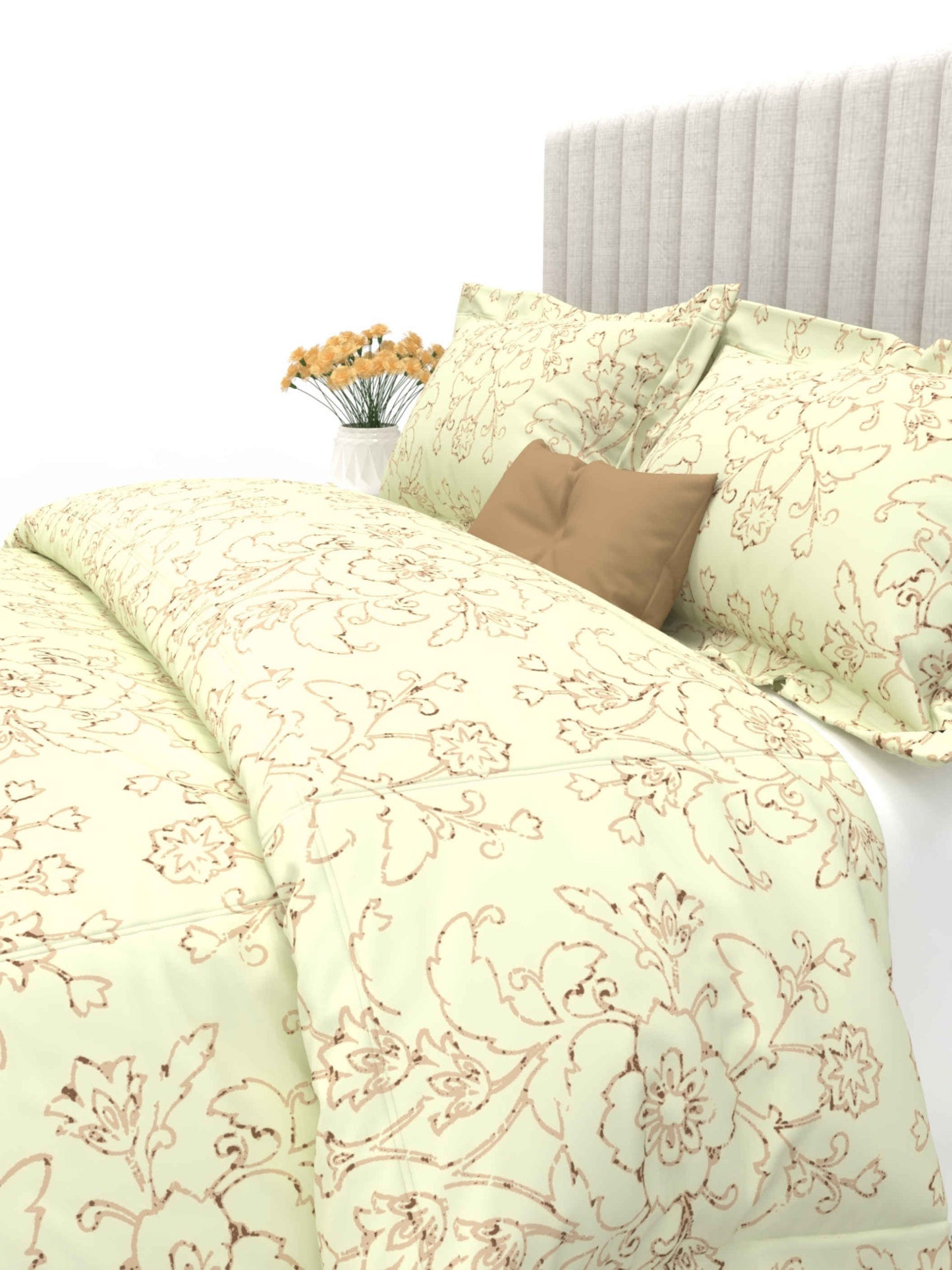 Primrose King Size 600TC Luxury Satin Bedsheet Set - [Insert Design Name]