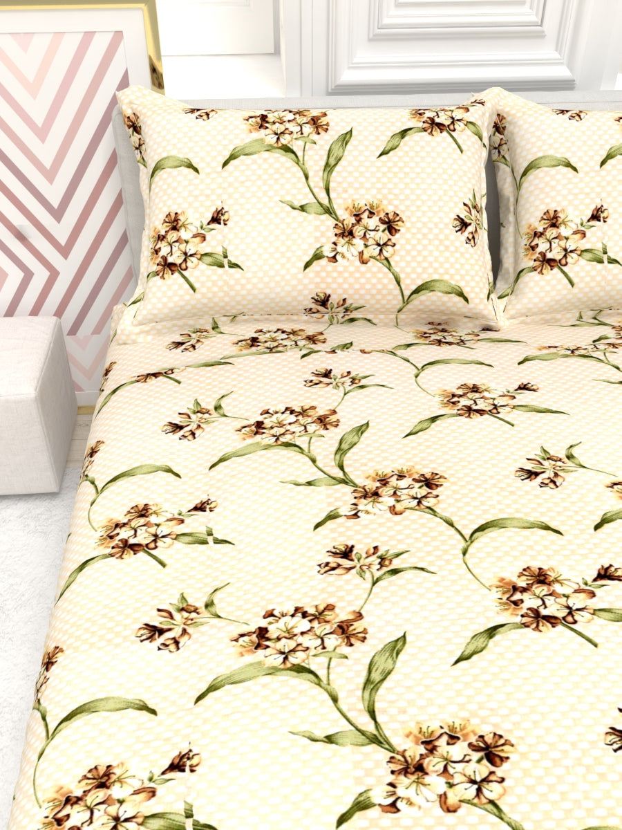 Georgia Double Size Satin Twill Bedsheet Set - Soft Peach