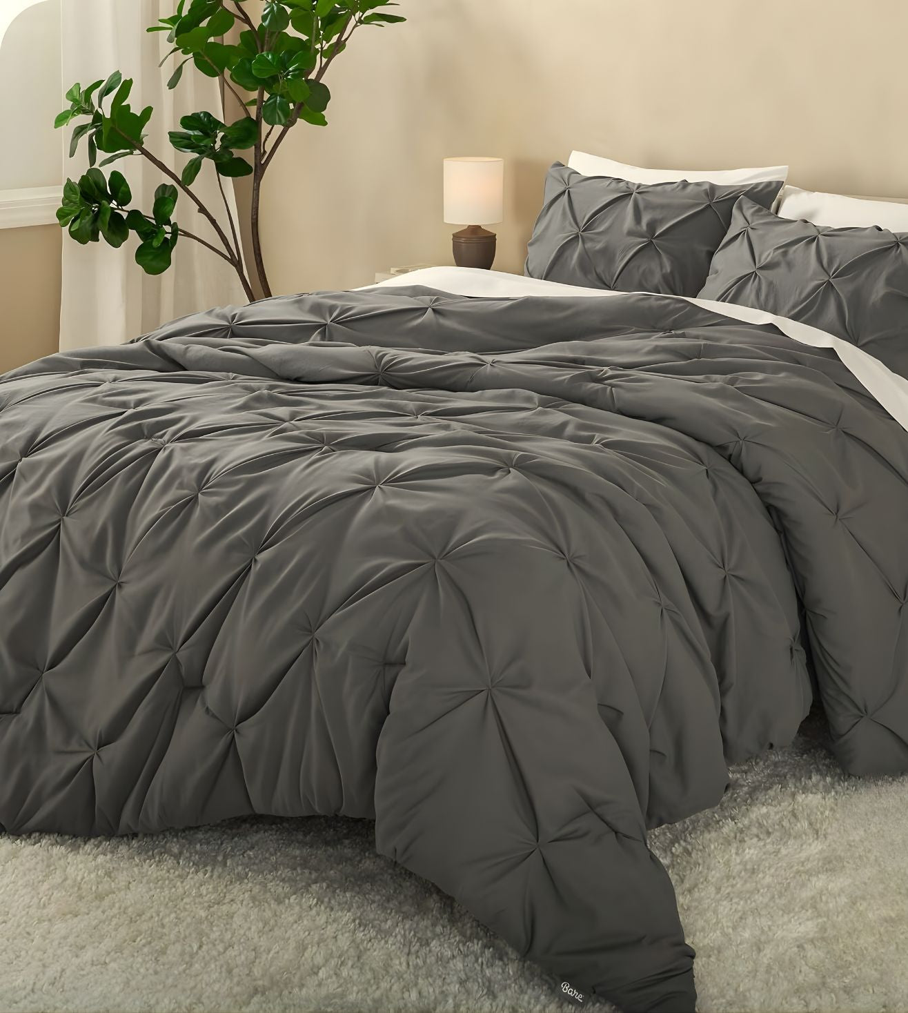 Marquis Pinch Pleat Comforter With Pillow Cover/s