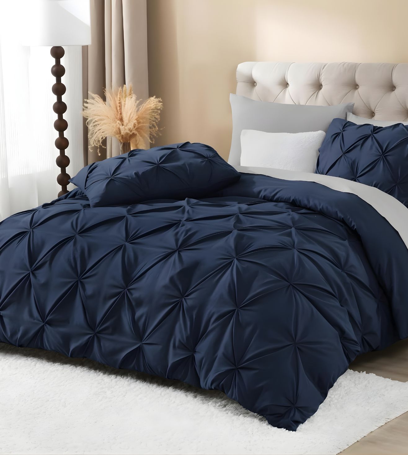 Marquis Pinch Pleat Comforter With Pillow Cover/s