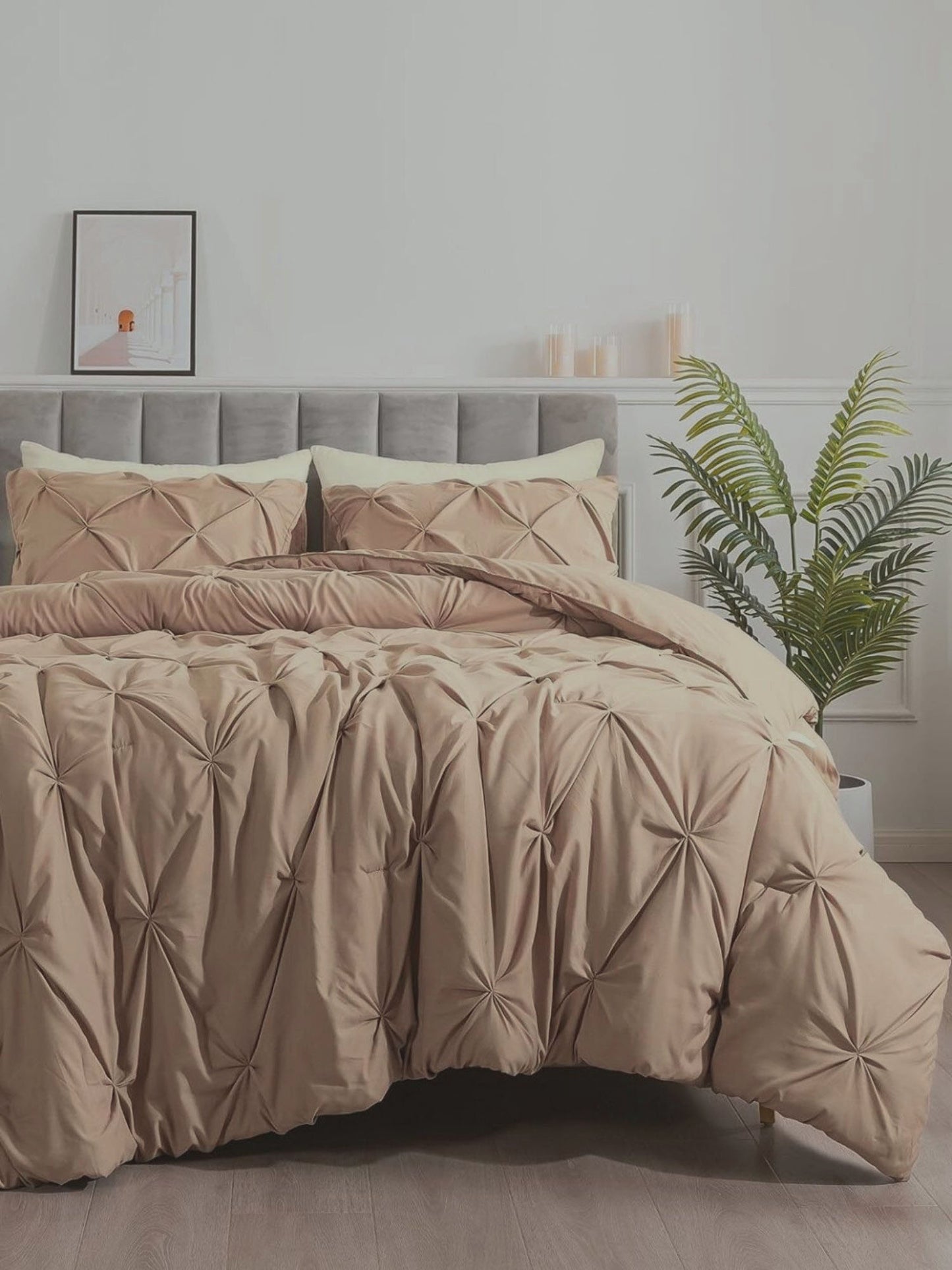 Marquis Pinch Pleat Comforter With Pillow Cover/s