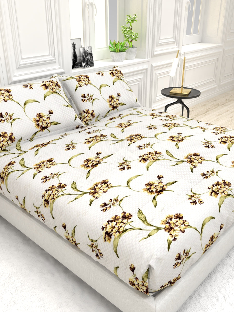Georgia Double Size Satin Twill Bedsheet Set - Ash Gray