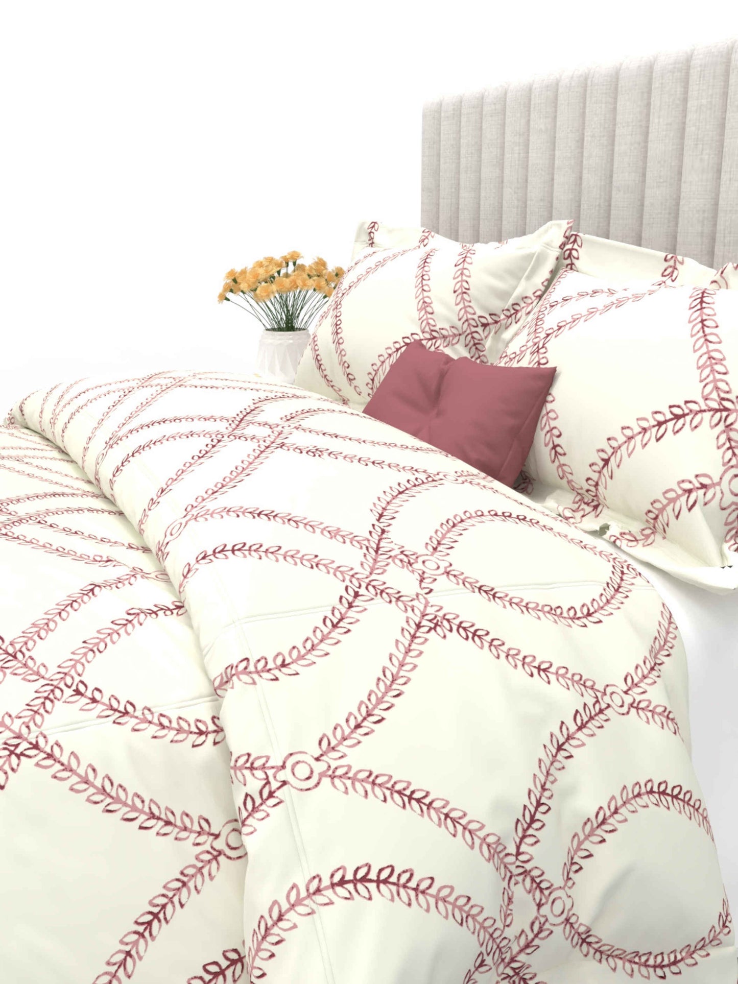 Primrose King Size 600TC Luxury Satin Bedsheet Set - [Insert Design Name]