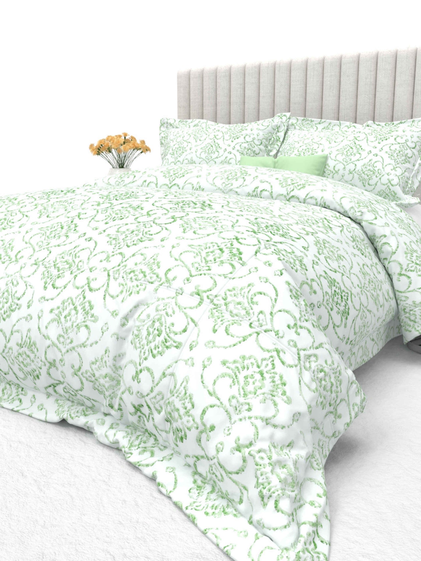 Primrose King Size 600TC Luxury Satin Bedsheet Set - [Insert Design Name]