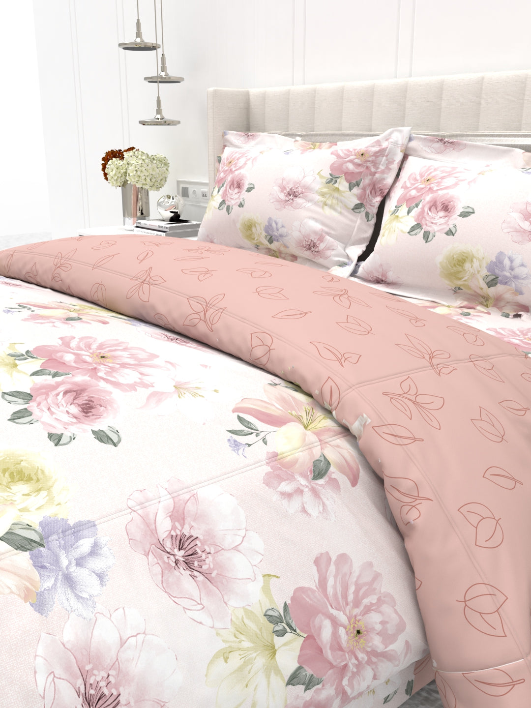 Shelton Combo of King Size Comforter with Bedsheet Set