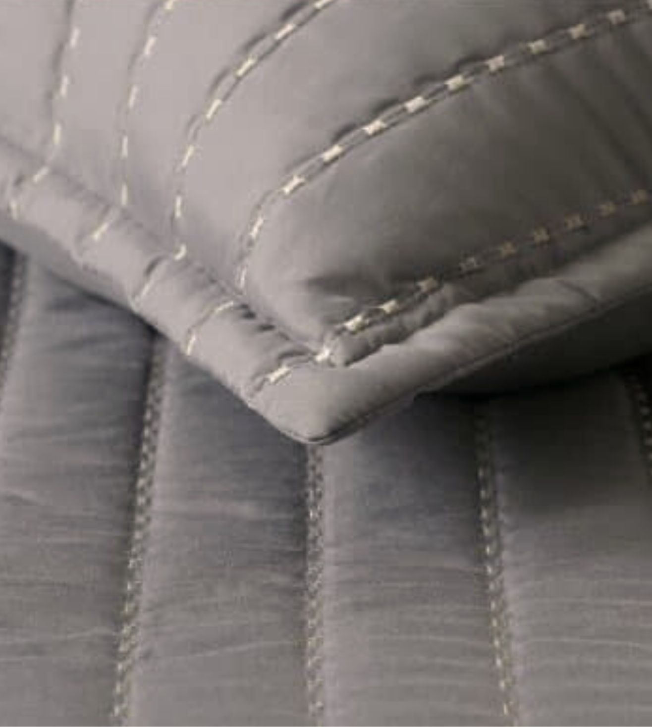 Luna 5-Piece Quilted & Embroidered Bedcover Ensemble - Amethyst Smoke