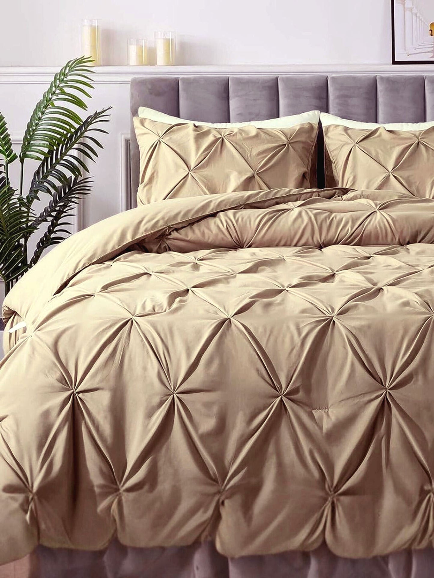 Marquis Pinch Pleat Comforter With Pillow Cover/s