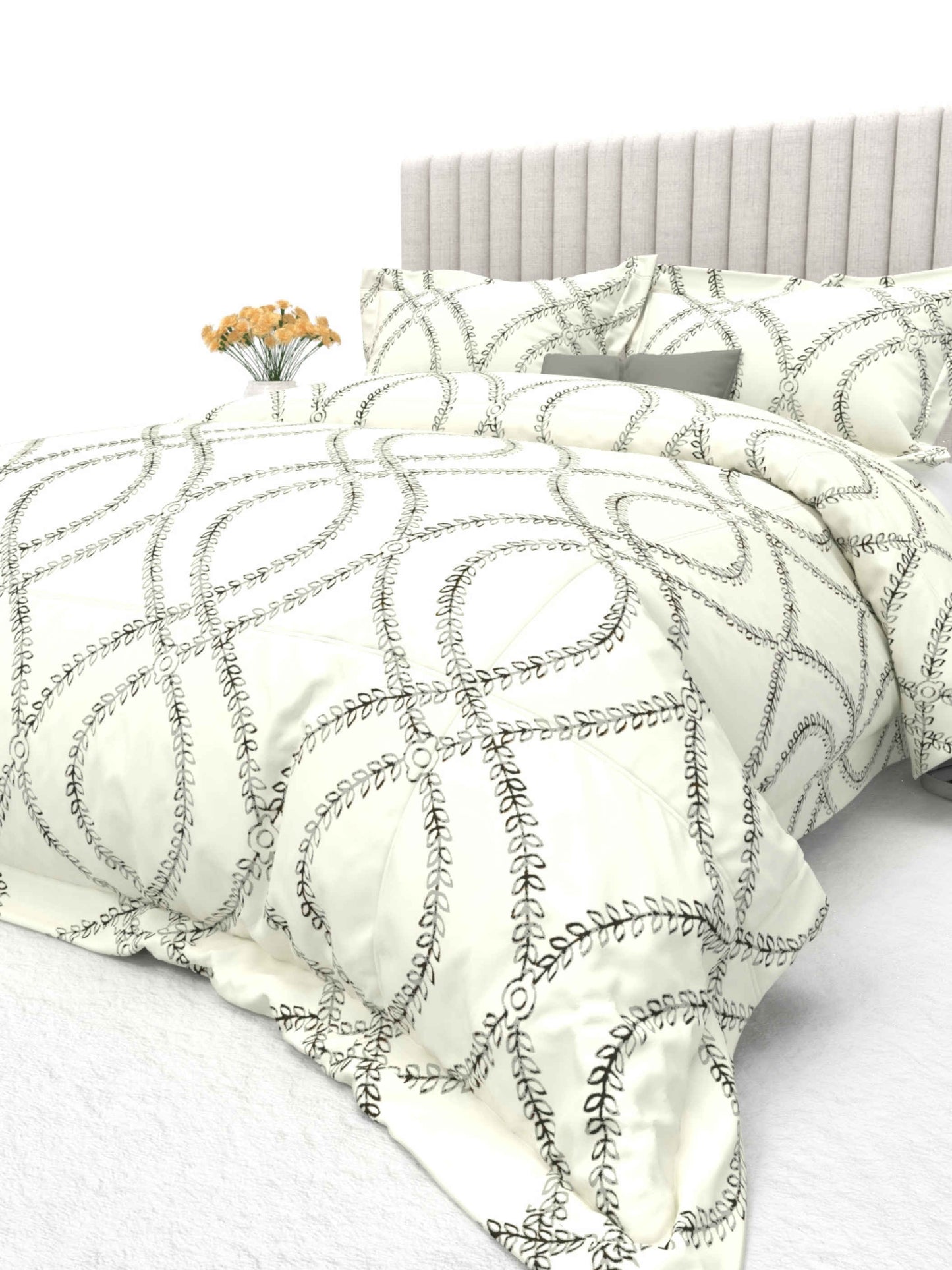 Primrose King Size 600TC Luxury Satin Bedsheet Set - [Insert Design Name]