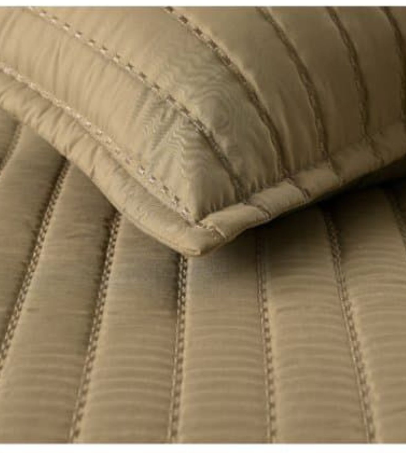 Luna 5-Piece Quilted & Embroidered Bedcover Ensemble - Olive