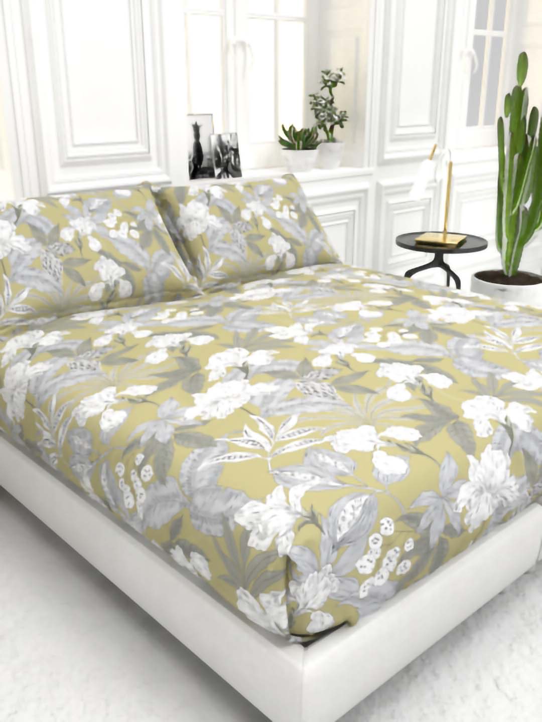 Cider King Size Micro-Cotton Sheet Set - Olive Green