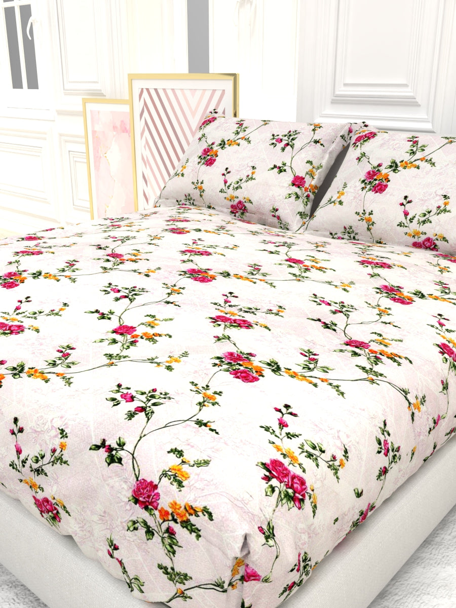 Georgia Double Size Satin Twill Bedsheet Set - Powder Pink