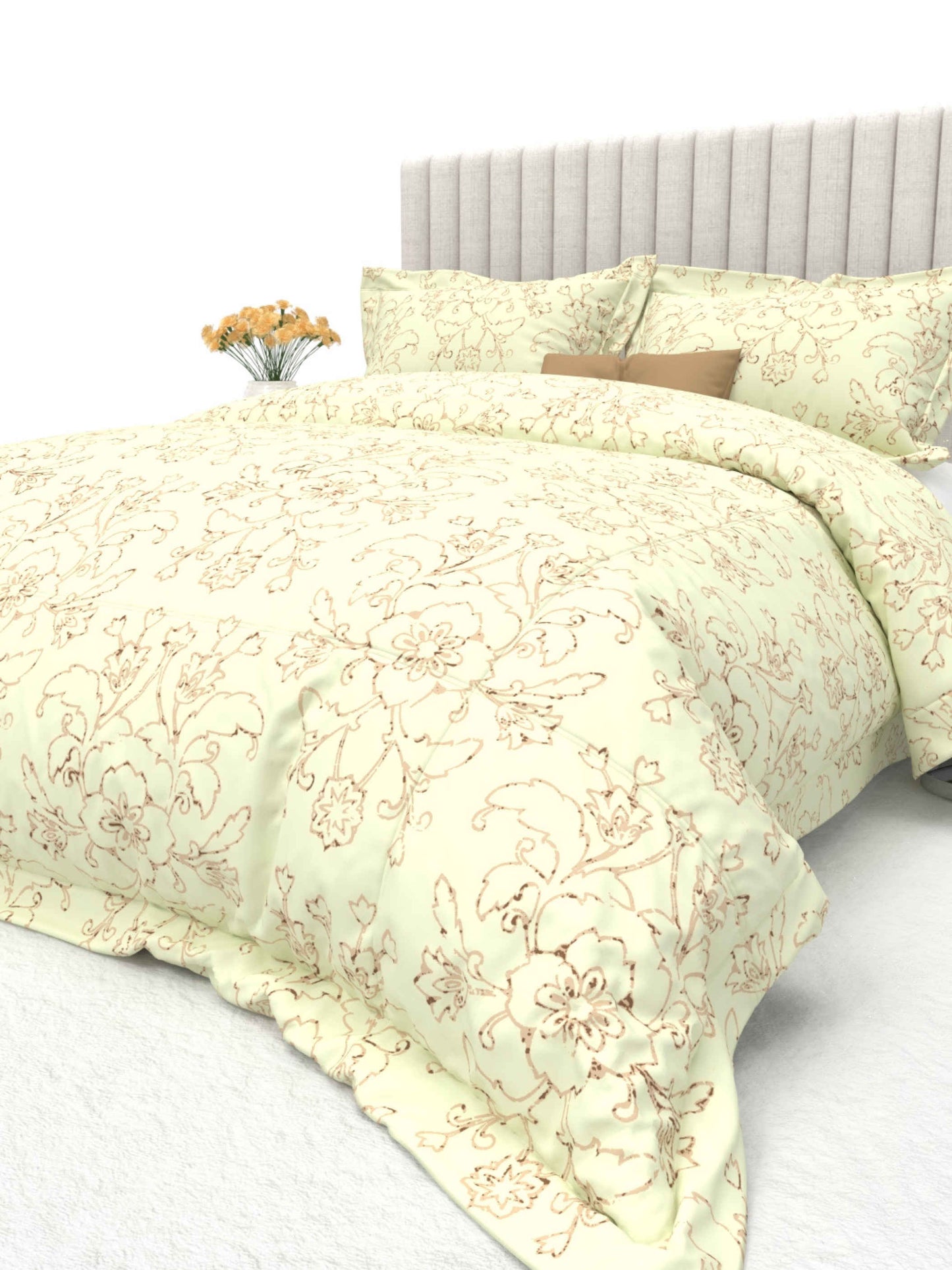 Primrose King Size 600TC Luxury Satin Bedsheet Set - [Insert Design Name]