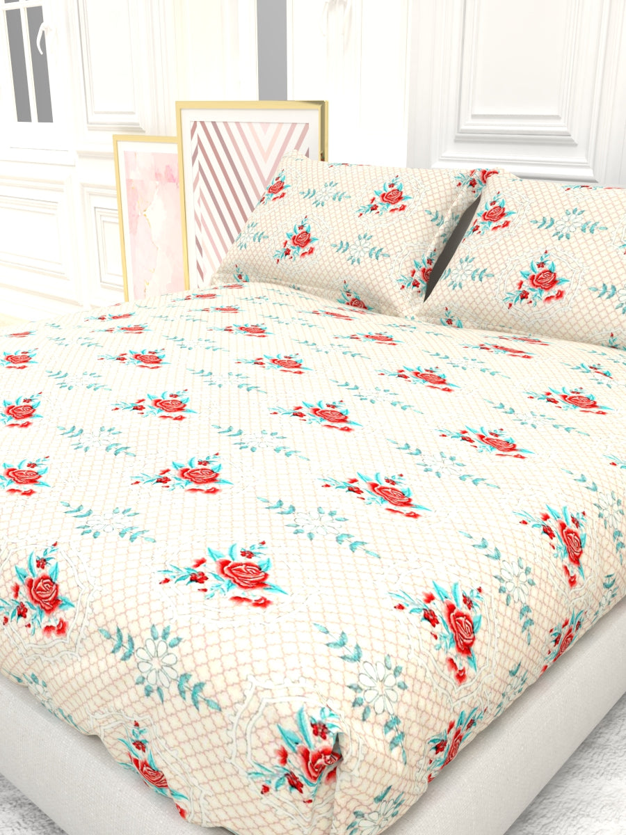 Georgia Double Size Satin Twill Bedsheet Set - Dusty Pink