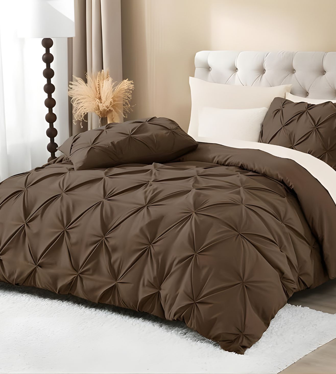 Marquis Pinch Pleat Comforter With Pillow Cover/s
