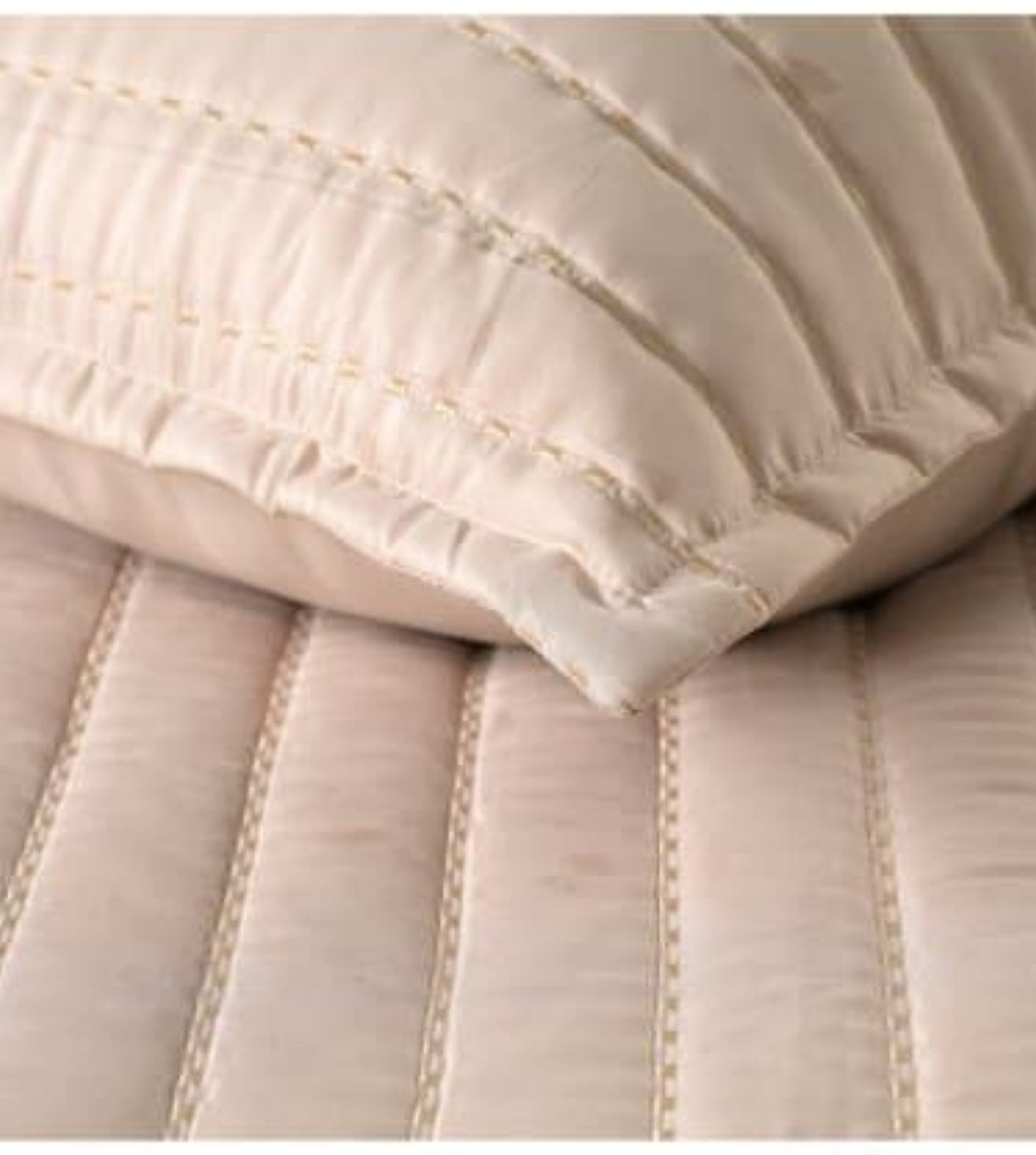 Luna 5-Piece Quilted & Embroidered Bedcover Ensemble -Peach Pink