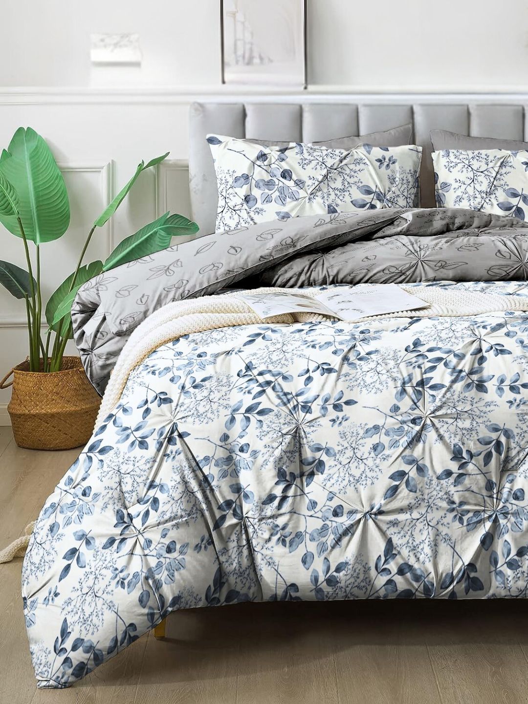 Hannah Pinch Pleat Comforter With Pillow Cover/s