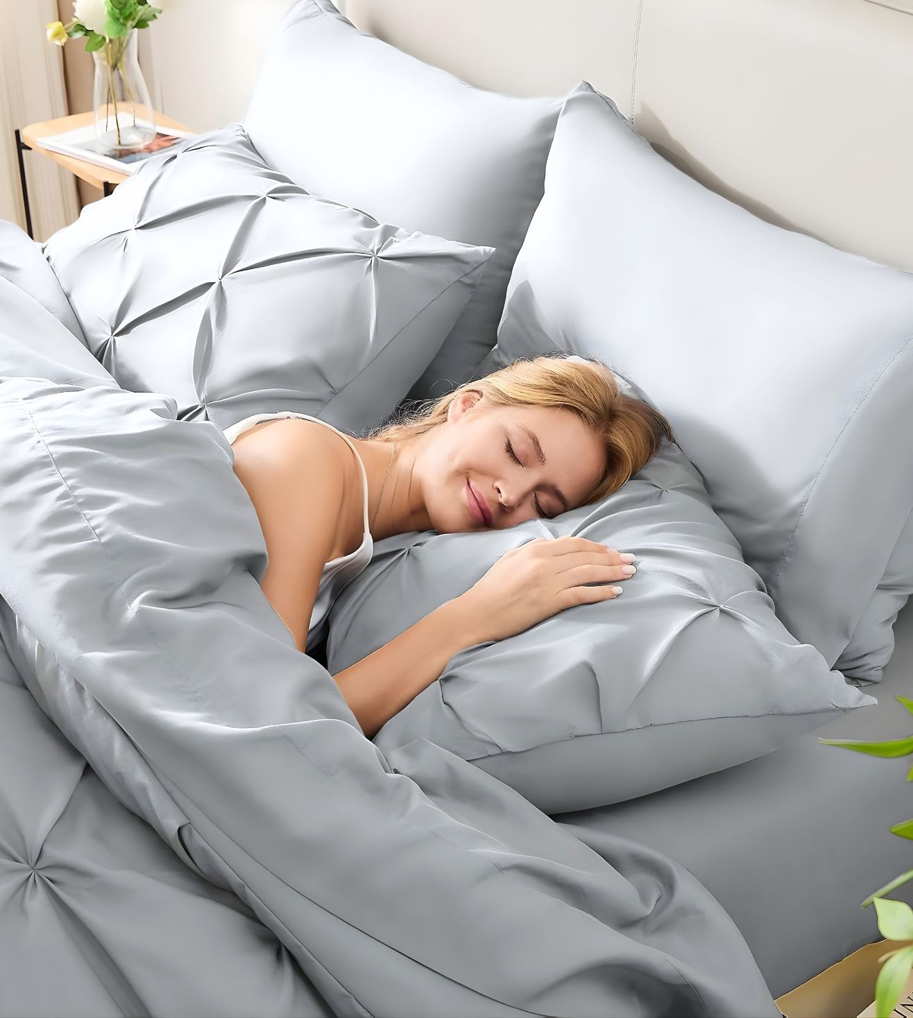 Marquis Pinch Pleat Comforter With Pillow Cover/s