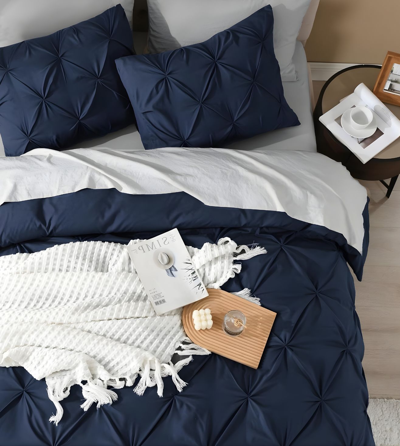 Marquis Pinch Pleat Comforter With Pillow Cover/s